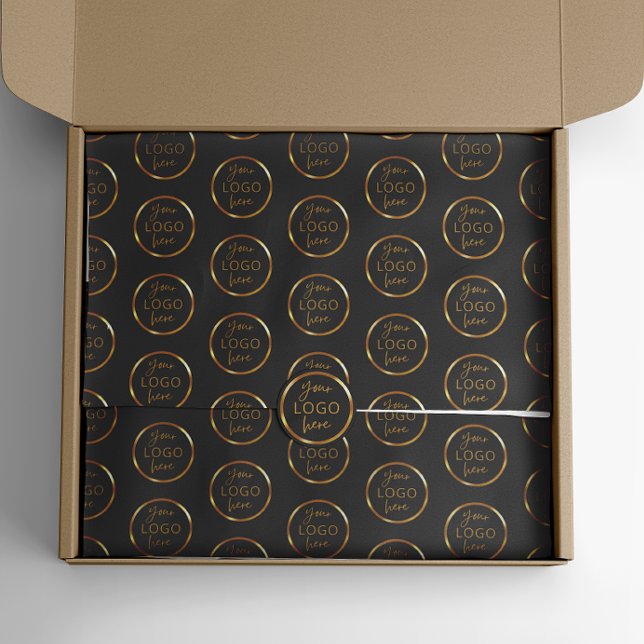Verpackung von Logos für kundenspezifische Markenb Seidenpapier (custom company business logo tissue wrapping paper)