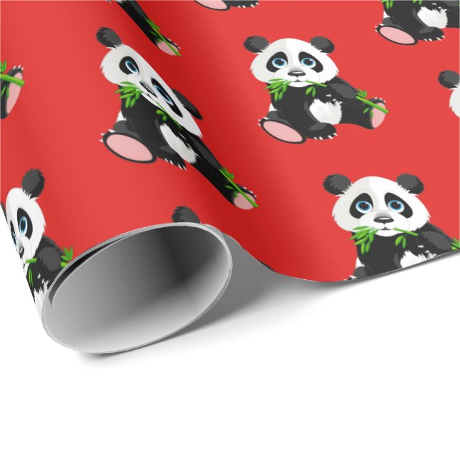 Verpackung von Papier-Panda Bären Geschenkpapier (Rolleneckpunkt)