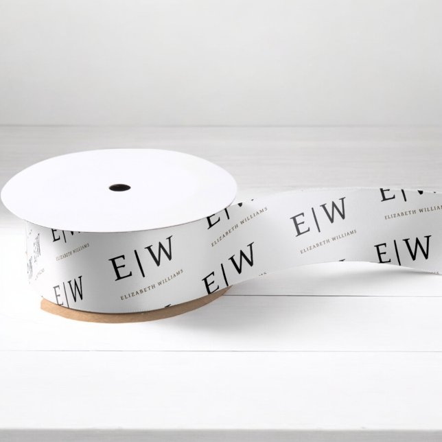 Verpackung von Unternehmen mit weißer schwarzer Ma Satinband (Von Creator hochgeladen)