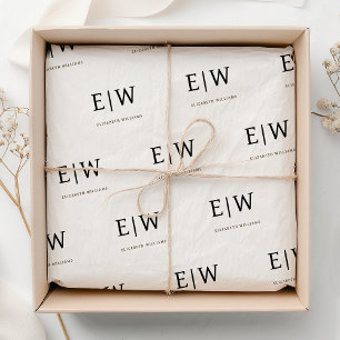 Verpackung von Unternehmen mit weißer schwarzer Ma Seidenpapier