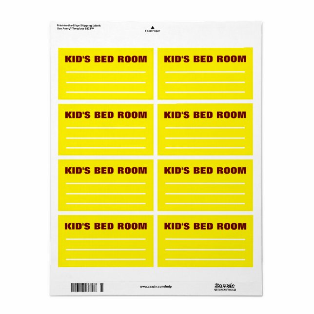 Verpackungen bewegen - Labels organisieren - Kinde (Vorne)