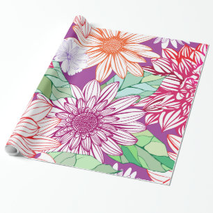 Verpackungs-Papier-Wahlen des Blumen-Dekor-26 Geschenkpapier