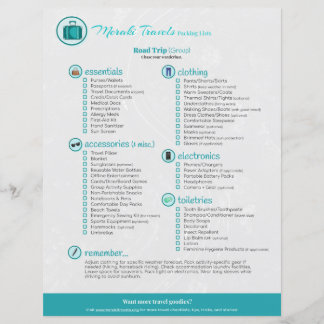 Verpackungsliste: Road Trip (Gruppe)