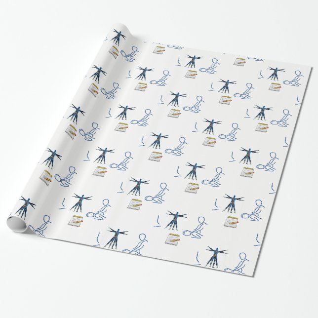 Verpackungspapier Chiropraktor Geschenkpapier (Ungerollt)
