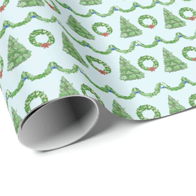 Verpackungspapier Hidden Animals Holiday Geschenkpapier (Rolleneckpunkt)
