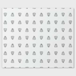 Verpackungspapier-Torte - Minimalistischer Geburts Geschenkpapier