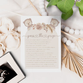 Verpassen Sie das Twins Teddy Bear Baby Shower Gam