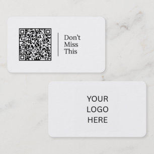 Verpassen Sie nicht das   Anpassbarer QR-Code und  Visitenkarte