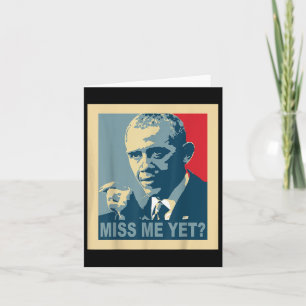 Verpassen Sie Obama Großen Präsidenten Obama Karte