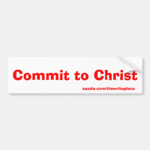 Verpflichtung zu Christus Autoaufkleber