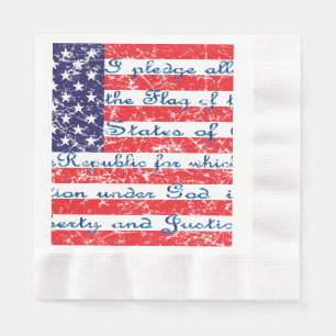 Verpflichtung zur Legitimation in der FLAG der USA Serviette