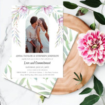 Verpflichtungserklärung für Aquarellblumen und Fot