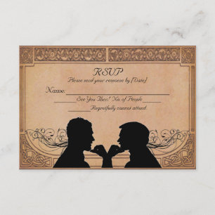 Verpflichtungsfeier für benutzerdefinierte RSVP-Ka RSVP Karte