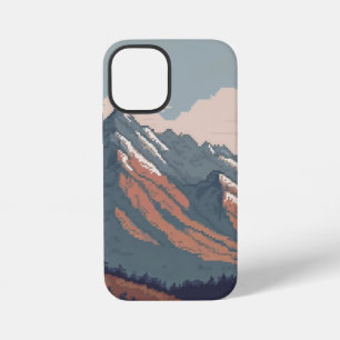 verpixelte Sicht auf einen Berg iPhone 12 Mini Hülle