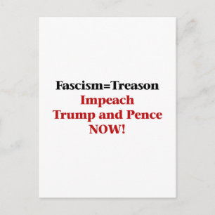 Verrat — Trump und Pence einbinden Postkarte