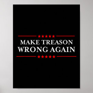 Verrat wieder für falsch erklären politischer Wide Poster