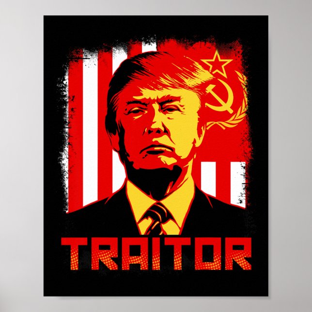 Verräter im Chefvorsitzenden Trump protestieren Poster (Vorne)