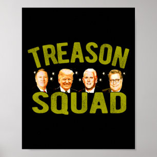Verräter-Truppe Impeach Trump Pence Pompeo Rr Ukra Poster