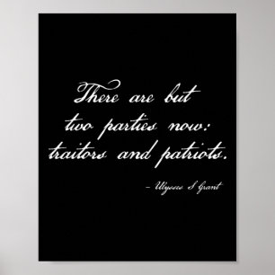 Verräter und Patrioten Konservative Republikaner T Poster