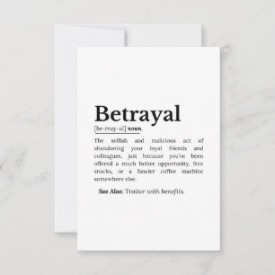 Verratyal Definition Funny Version RSVP Karte