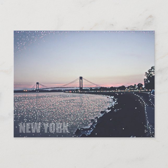 Verrazano Bridge - NYC Postkarte (Vorderseite)