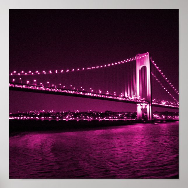 Verrazano Narrows Bridge print Poster (Vorne)