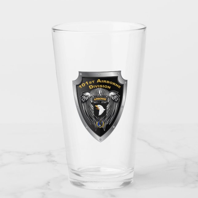Verre 101e division aéroportée "Hurlant Eagles" Shield (Devant)