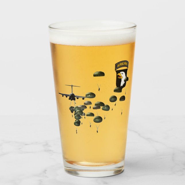 Verre 101e parachutistes de saut aéroportés (Devant (rempli))
