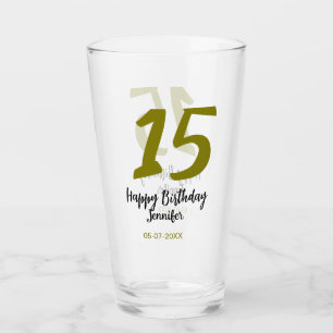 Verre 15e anniversaire quiencenera ajouter date année or
