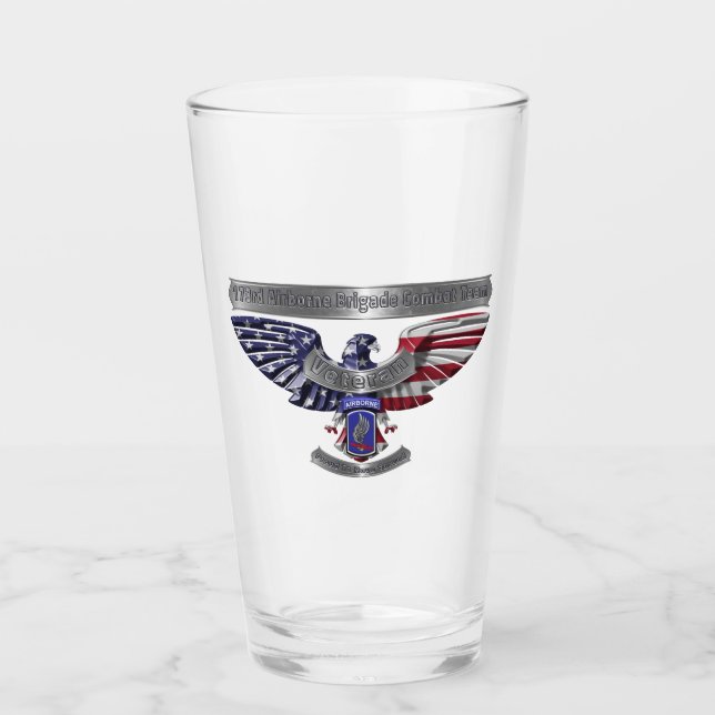 Verre 173e brigade aéroportée "Fière d'avoir servi" (Devant)