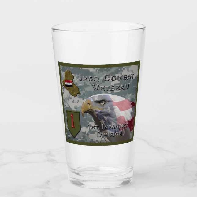 Verre 1re Division d'infanterie Irak Vétérinaire de comb (Devant)