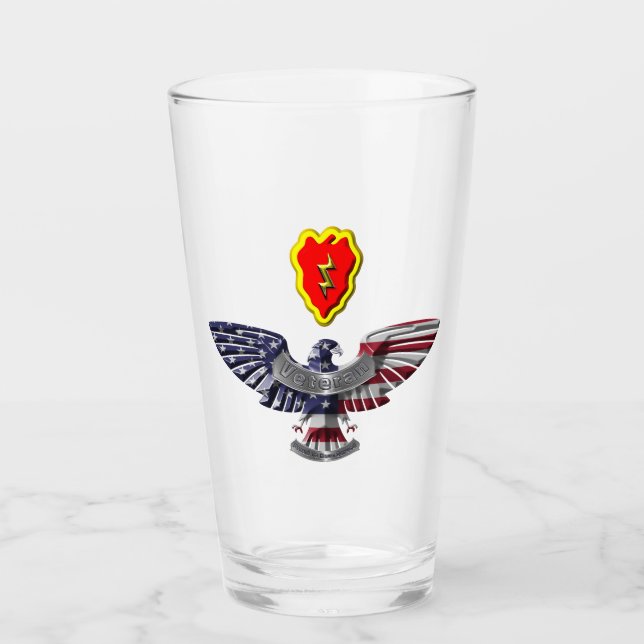 Verre 25e division d'infanterie Ancien combattant de l'a (Devant)