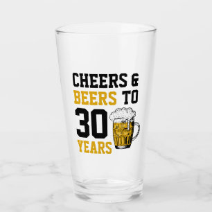 Verre 30e anniversaire Cheers & Bières à 30 ans