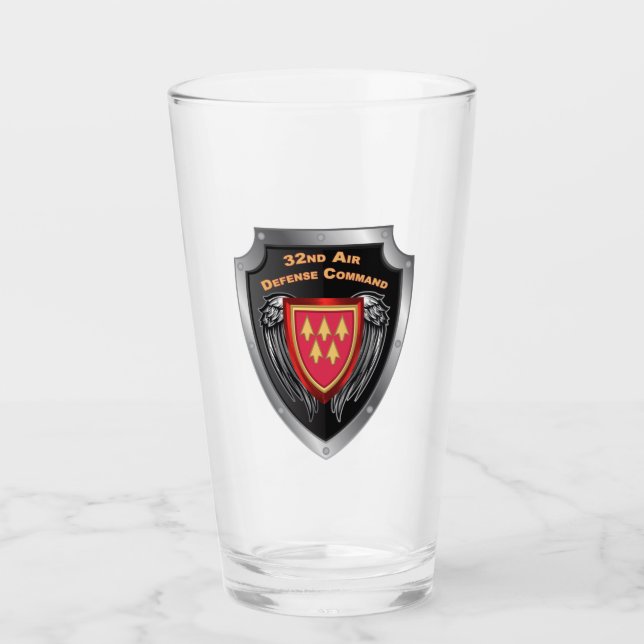 Verre 32e Bouclier Customisé du Commandement de la défen (Devant)