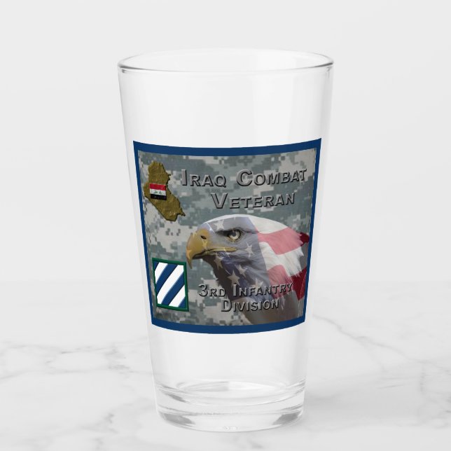 Verre 3e Division d'infanterie Irak Vétérinaire de comba (Devant)