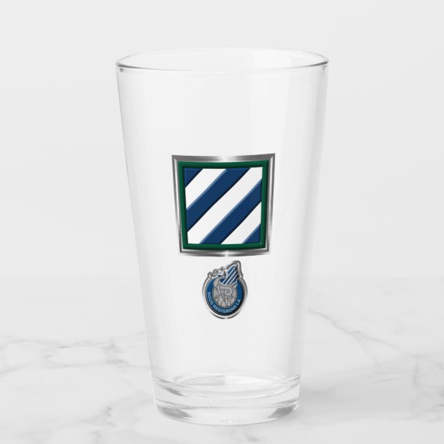 Verre 3e division d'infanterie Patch & Insignia (Devant)
