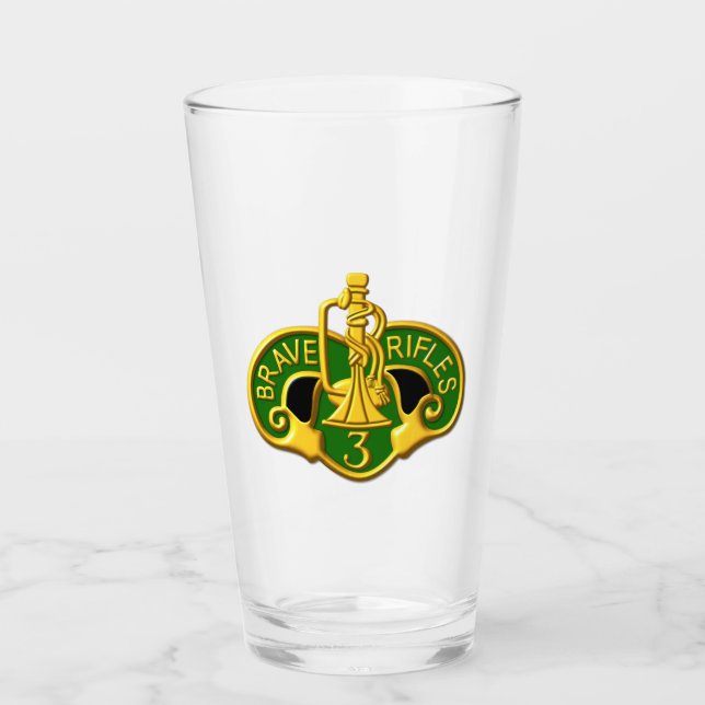 Verre 3e Régiment de cavalerie blindé " Brave Rifles " (Devant)