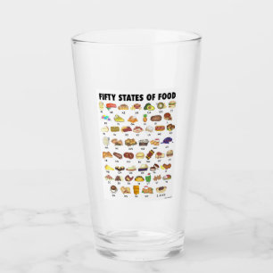 Verre 50 États-Unis d'Amérique de la nourriture USA Trav