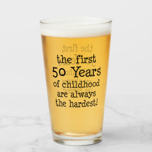 Verre 50 premières années de cinquantième anniversair