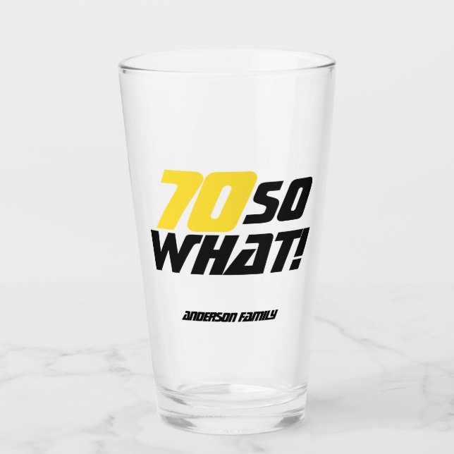 Verre 70 donc ce Citation Amusante Moderne 70e Anniversa (Devant)