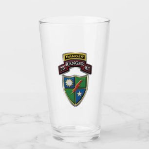 Verre 75e régiment de Rangers - Onglet Défiler et Patch