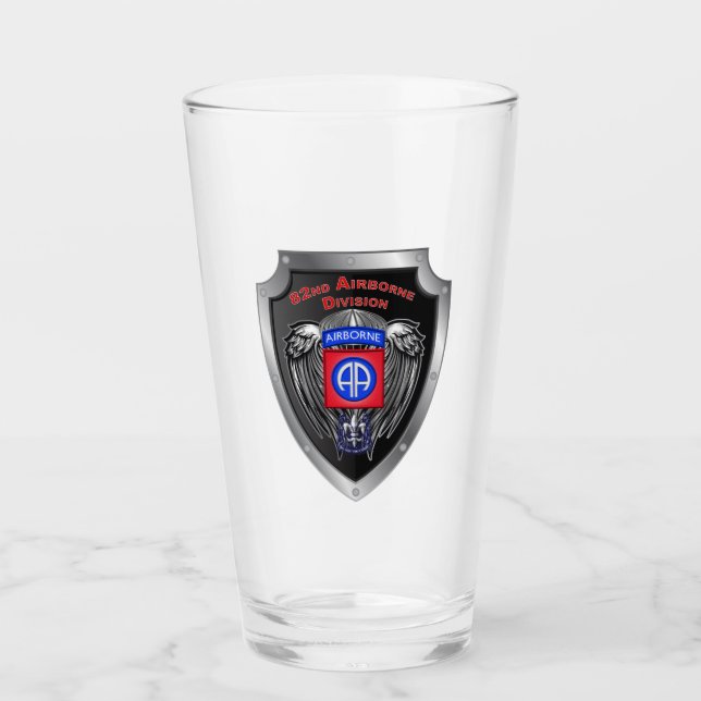 Verre 82e division aéroportée "All American" Shield (Devant)