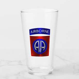 Verre 82e division aéroportée Métal Patch