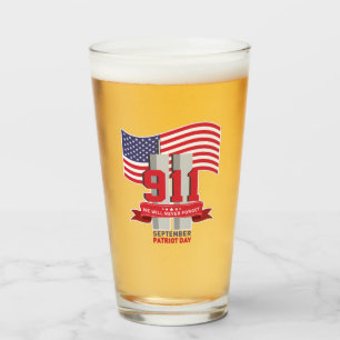 Verre 9.11 Journée du Patriote ; N'oubliez jamais
