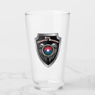 Verre 9e division d'infanterie Bouclier vétéran