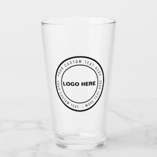 Verre à bière avec logo et texte personnalisés C