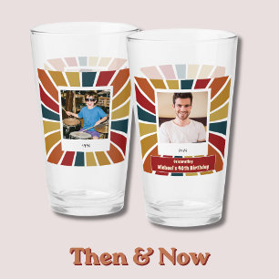 Verre à bière photo d'anniversaire 40 ans d'hier e