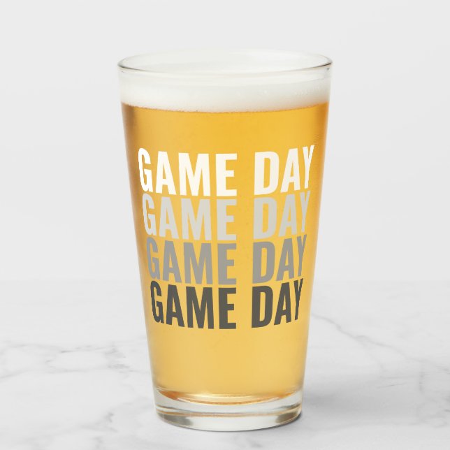 Verre à bière Pint Bold Jour de Match Répétition (Devant (rempli))