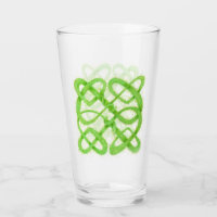 Verre à bière Pint GREEN CELTIC KNOT