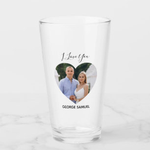 Verre à bière simple et charmant pour couple de la